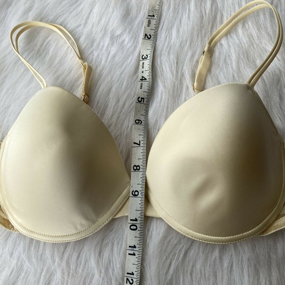 Donna Karan Bra Sz 36C Intimates Off White Underwired Back Closure Nylon Blend - Picture 7 of 7